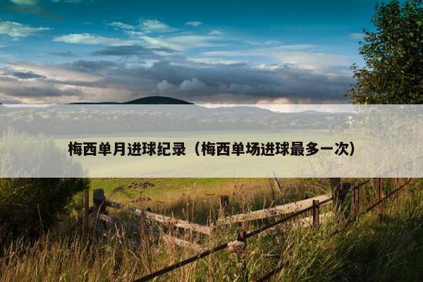 梅西单月进球纪录（梅西单场进球最多一次）