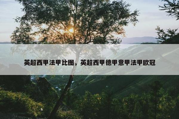 英超西甲法甲比图，英超西甲德甲意甲法甲欧冠