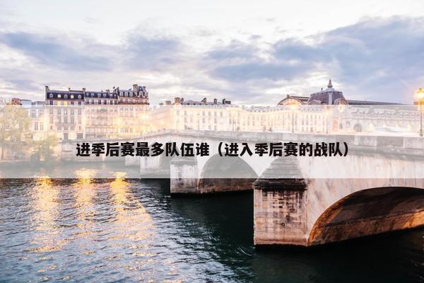 进季后赛最多队伍谁（进入季后赛的战队）