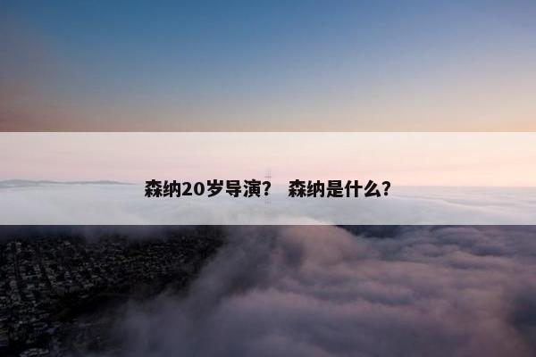 森纳20岁导演？ 森纳是什么？