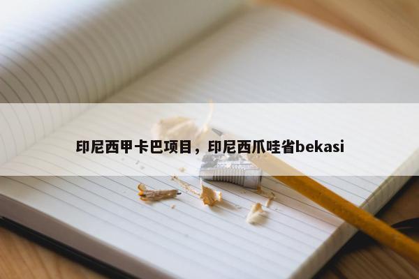 印尼西甲卡巴项目，印尼西爪哇省bekasi