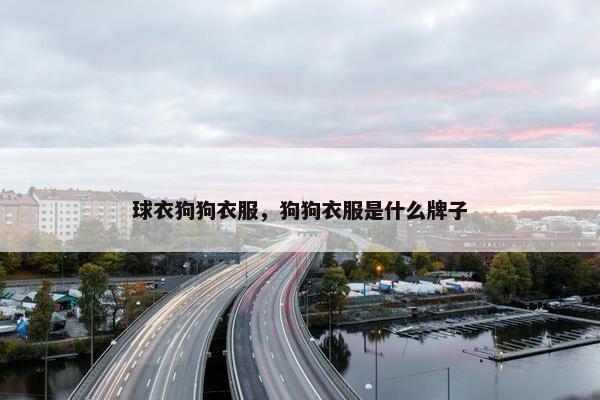 球衣狗狗衣服，狗狗衣服是什么牌子