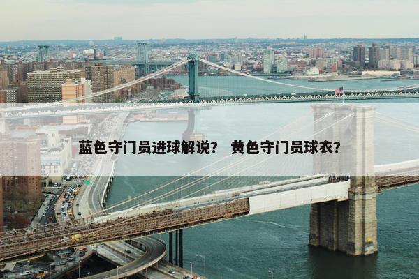 蓝色守门员进球解说？ 黄色守门员球衣？