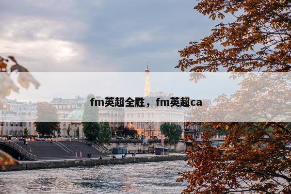 fm英超全胜，fm英超ca