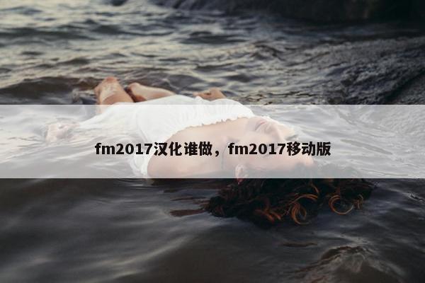 fm2017汉化谁做，fm2017移动版