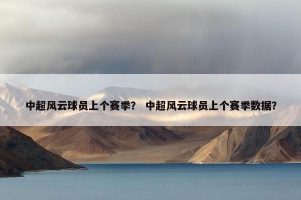 中超风云球员上个赛季？ 中超风云球员上个赛季数据？
