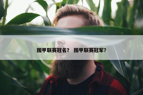 围甲联赛冠名？ 围甲联赛冠军？