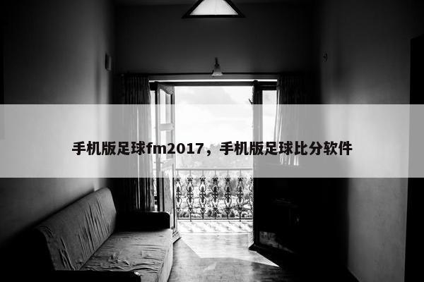 手机版足球fm2017，手机版足球比分软件