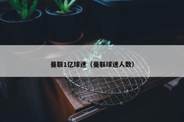 曼联1亿球迷（曼联球迷人数）
