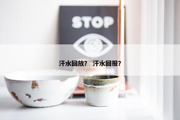 汗水回放？ 汗水回报？