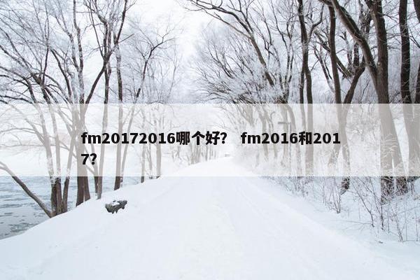fm20172016哪个好？ fm2016和2017？