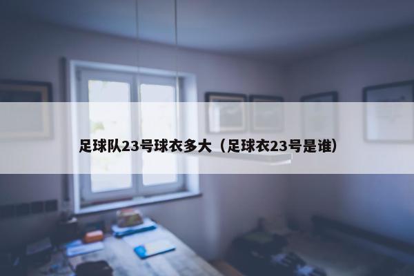 足球队23号球衣多大（足球衣23号是谁）