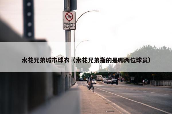 水花兄弟城市球衣（水花兄弟指的是哪两位球员）