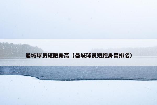 曼城球员短跑身高（曼城球员短跑身高排名）