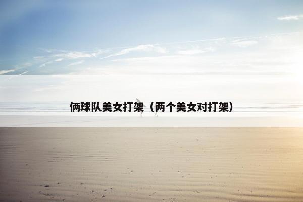 俩球队美女打架（两个美女对打架）