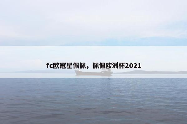 fc欧冠星佩佩，佩佩欧洲杯2021
