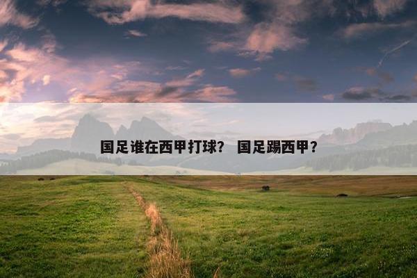 国足谁在西甲打球？ 国足踢西甲？