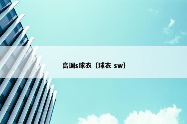 高调s球衣(球衣 sw) 高调s球衣(球衣 sw)