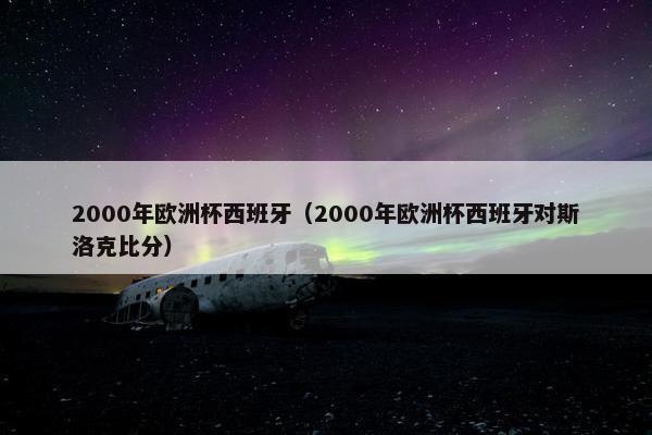 2000年欧洲杯西班牙(2000年欧洲杯西班牙对斯洛克比分) 2000年欧洲杯西班牙(2000年欧洲杯西班牙对斯洛克比分)