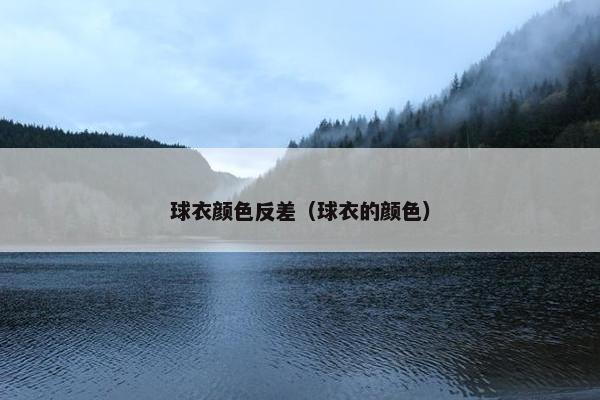 球衣颜色反差(球衣的颜色) 球衣颜色反差(球衣的颜色)