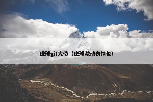 进球gif大爷（进球激动表情包）