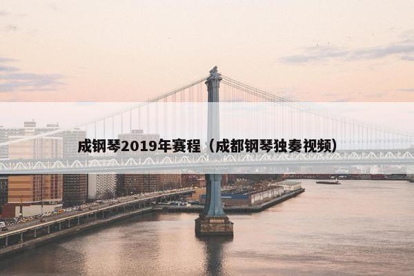 成钢琴2019年赛程（成都钢琴独奏视频）