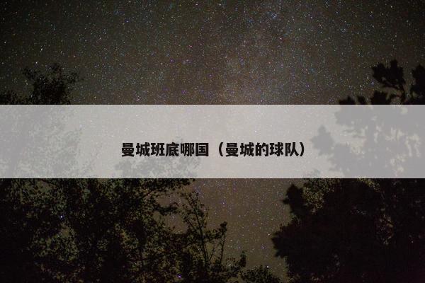 曼城班底哪国（曼城的球队）