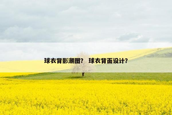 球衣背影潮图? 球衣背面设计? 球衣背影潮图? 球衣背面设计?