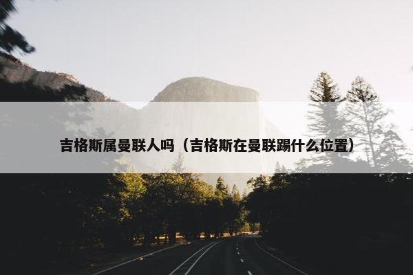 吉格斯属曼联人吗（吉格斯在曼联踢什么位置）