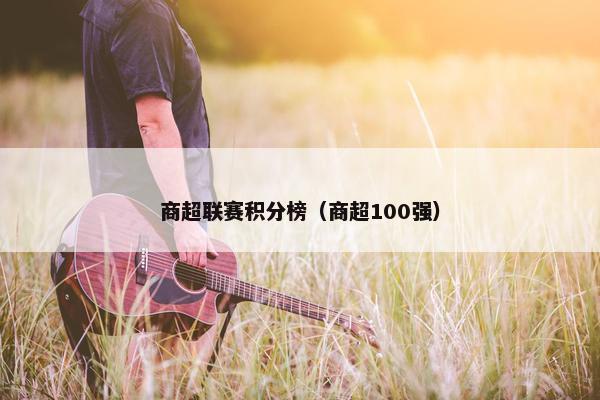 商超联赛积分榜（商超100强）