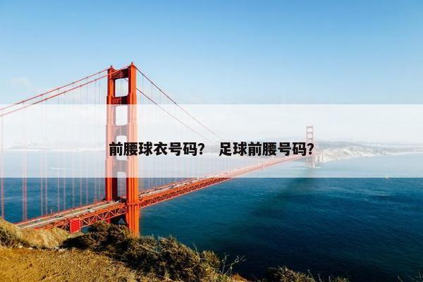前腰球衣号码？ 足球前腰号码？