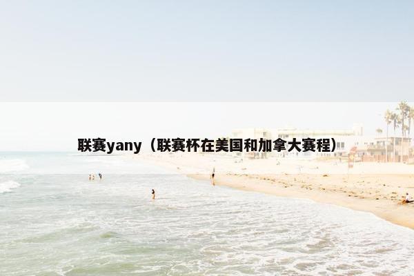 联赛yany（联赛杯在美国和加拿大赛程）