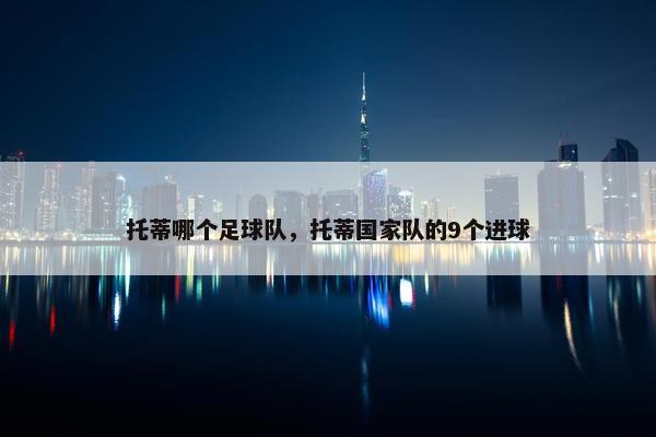 托蒂哪个足球队，托蒂国家队的9个进球