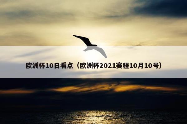 欧洲杯10日看点（欧洲杯2021赛程10月10号）