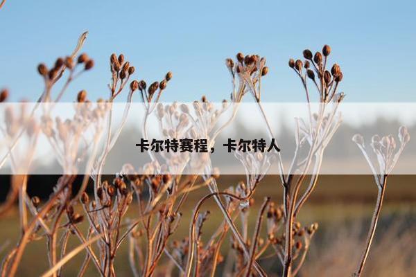 卡尔特赛程，卡尔特人