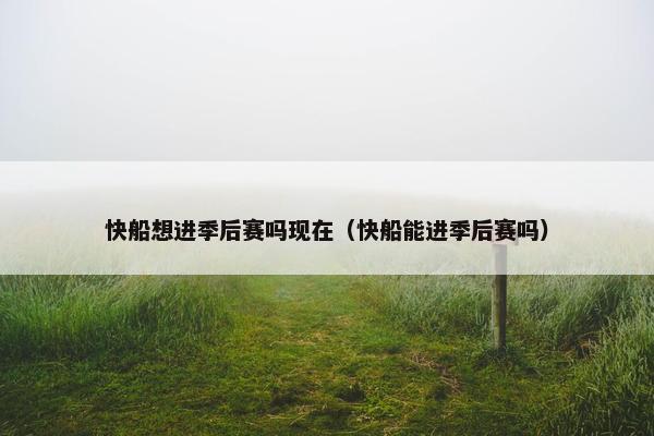快船想进季后赛吗现在（快船能进季后赛吗）